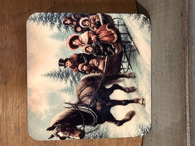 Vintage Carolers Horse Carriage 4
